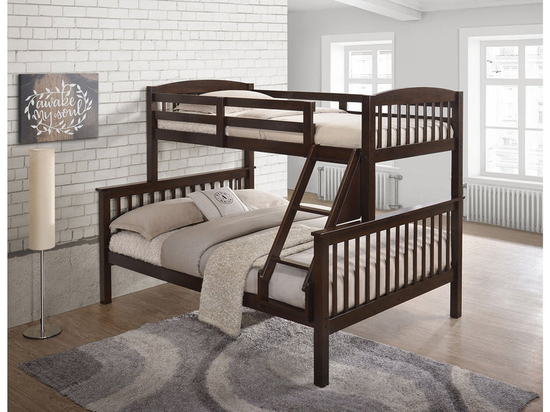Brookings Dark Cherry Twin/Full Bunk Bed