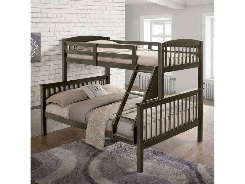 Brookings Gray Twin/Full Bunk Bed