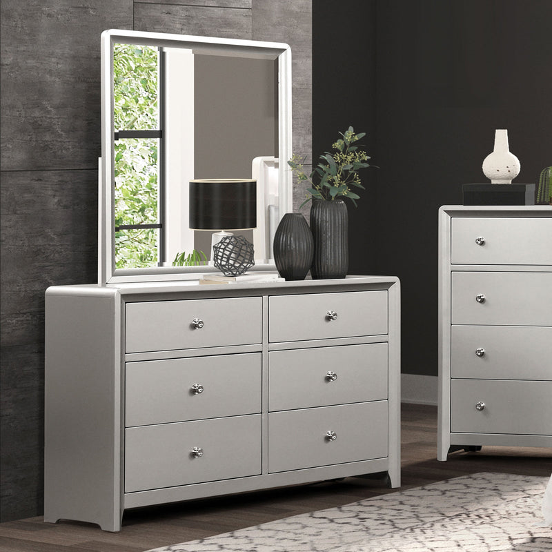 Bryne Champagne Queen 5 Piece Bedroom Set w/2 Nightstands