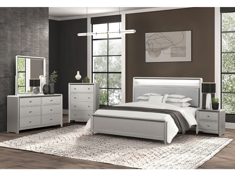 Bryne Champagne Queen Bed
