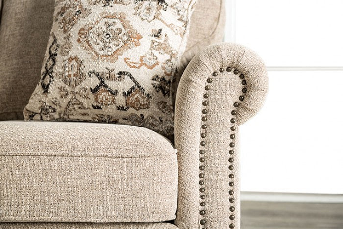 Buckhurst Taupe Upholstery Living Room Set