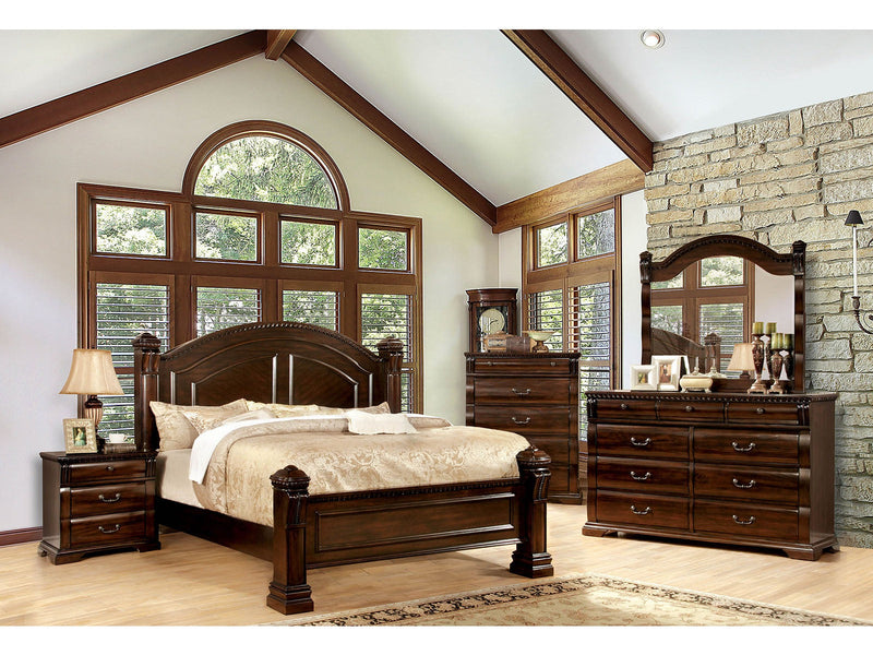 Burleigh Cherry 5 Pc. Queen Bedroom Set w/ 2NS