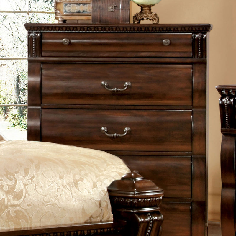 Burleigh Cherry 5 Pc. Queen Bedroom Set w/ Chest