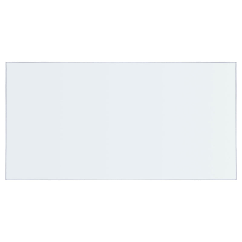 52x27-inch 6mm Rectangular Clear Tempered Glass Top