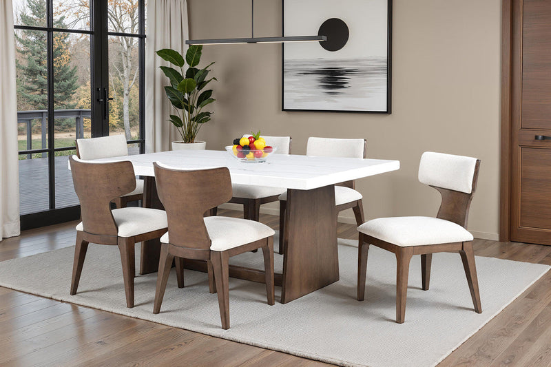 Caerwys Brown 7 Pc. Dining Table Set