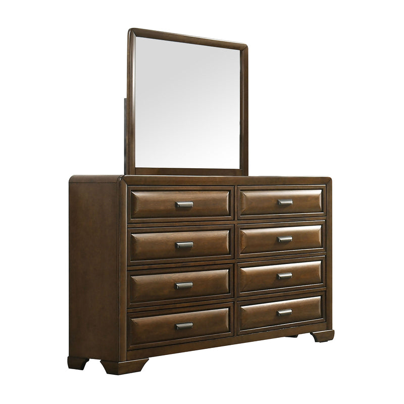 Caerwys Brown/Light Gray Queen 5 Piece Bedroom Set w/2 Nightstands