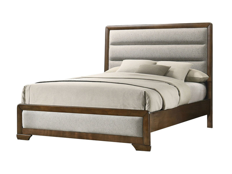 Caerwys Brown/Light Gray Queen Bed