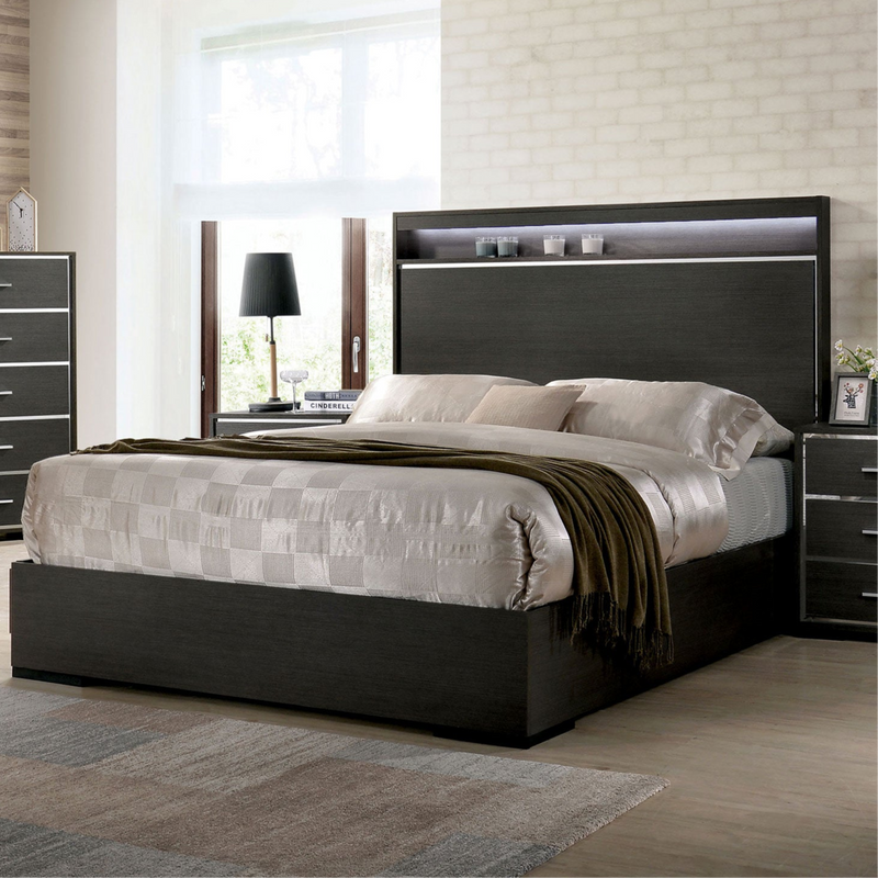 Camryn Warm Gray 5 Pc. Queen Bedroom Set w/ 2NS