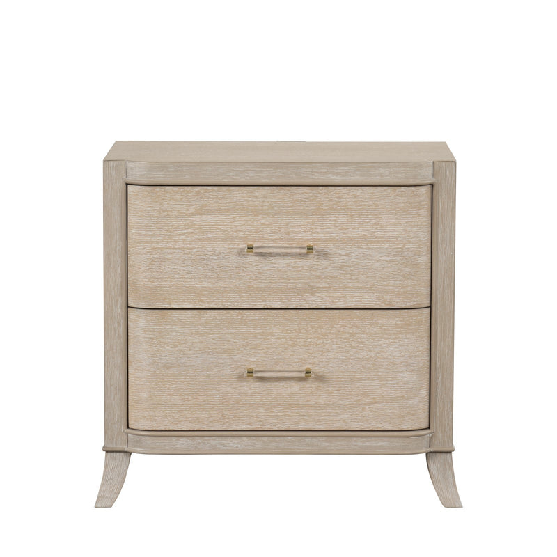 Candra Natural Oak Queen 5 Piece Bedroom Set w/2 Nightstands