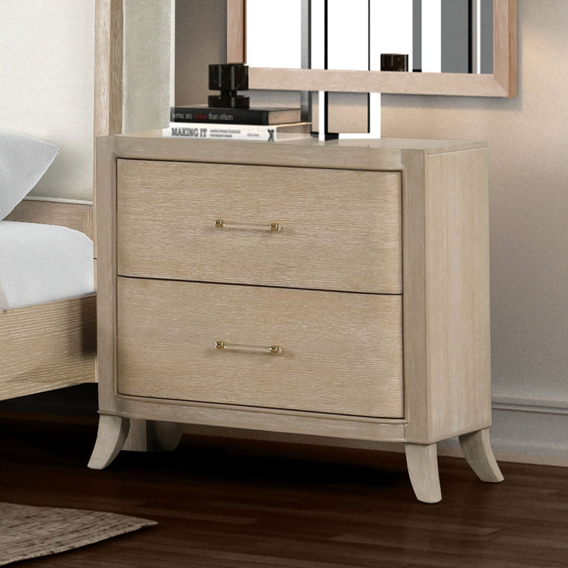 Candra Natural Oak Queen 5 Piece Bedroom Set w/Chest