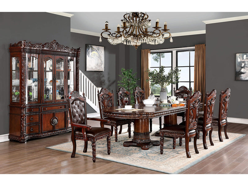 Canyonville Brown Cherry/Dark Brown 7 Pc. Dining Room Set