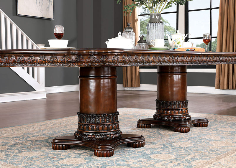Canyonville Brown Cherry/Dark Brown 7 Pc. Dining Room Set