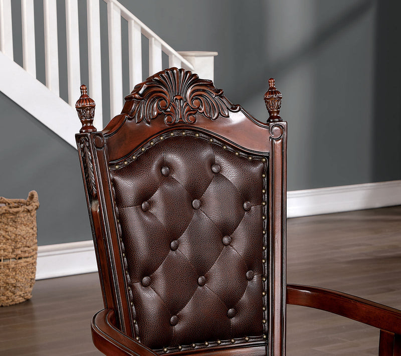 Canyonville Brown Cherry/Dark Brown 7 Pc. Dining Room Set