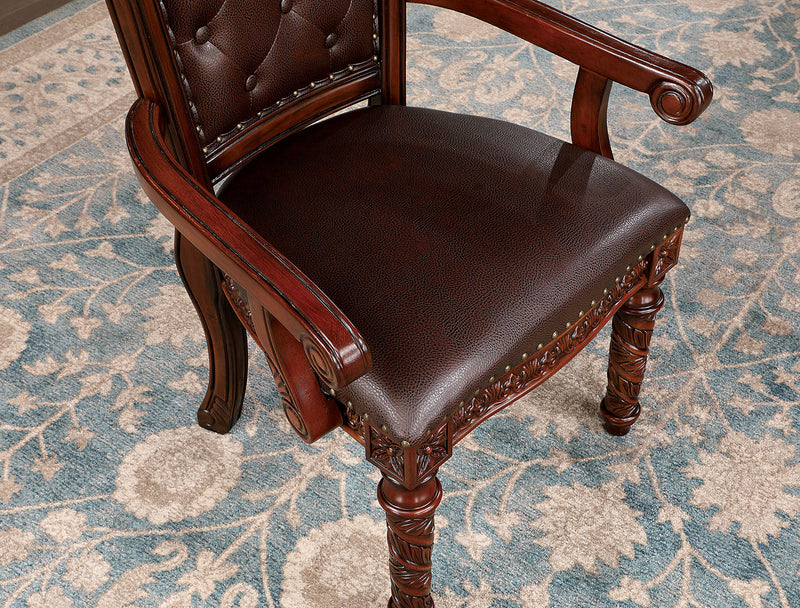 Canyonville Brown Cherry/Dark Brown 7 Pc. Dining Room Set