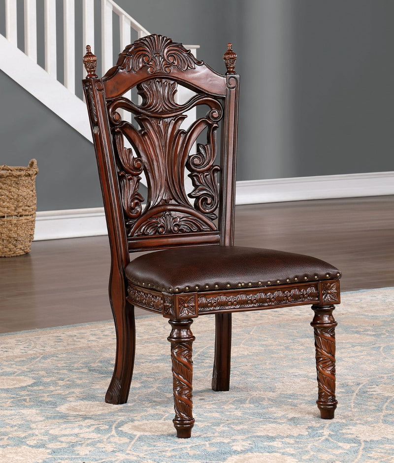Canyonville Brown Cherry/Dark Brown 9 Pc. Dining Room Set