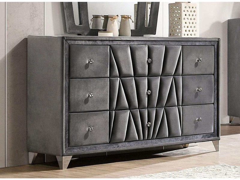 Carissa Gray Velvet Upholstered Dresser