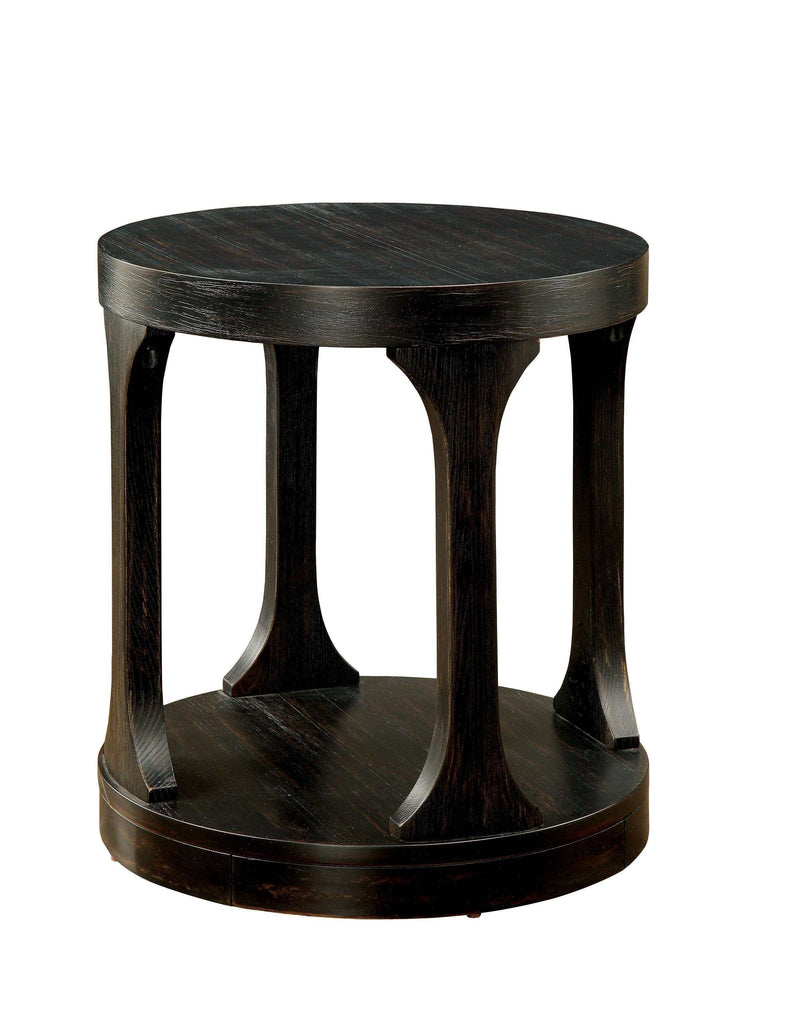Carrie Antique Black End Table