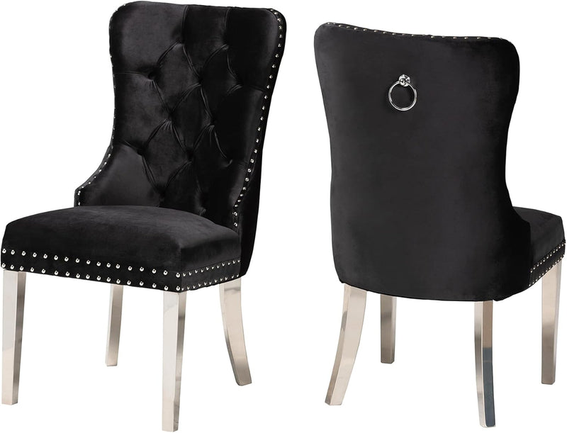 Casper Chrome 7 Pc. Dining Room Set Chairs