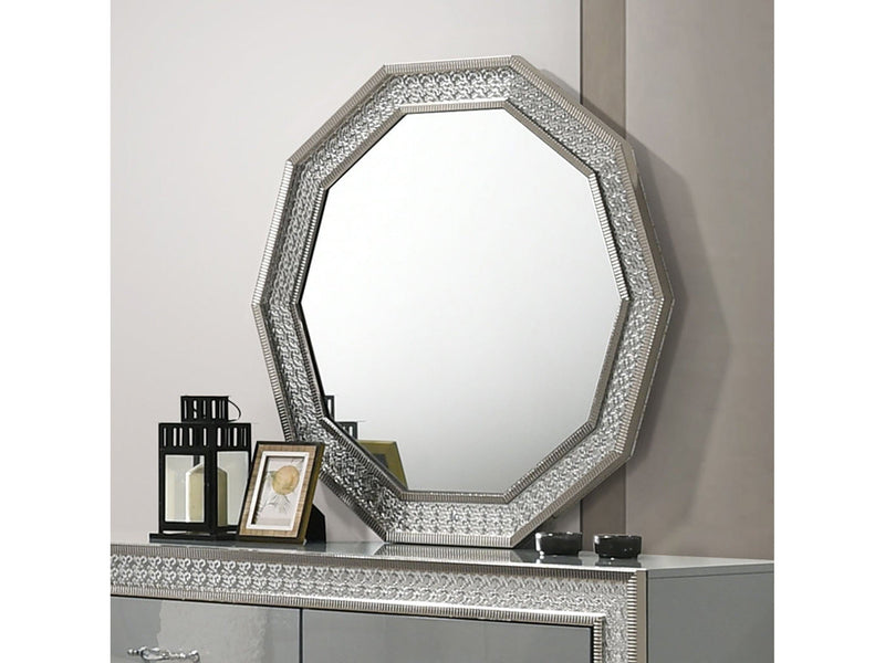 Cassiopeia Metallic Gray Mirror