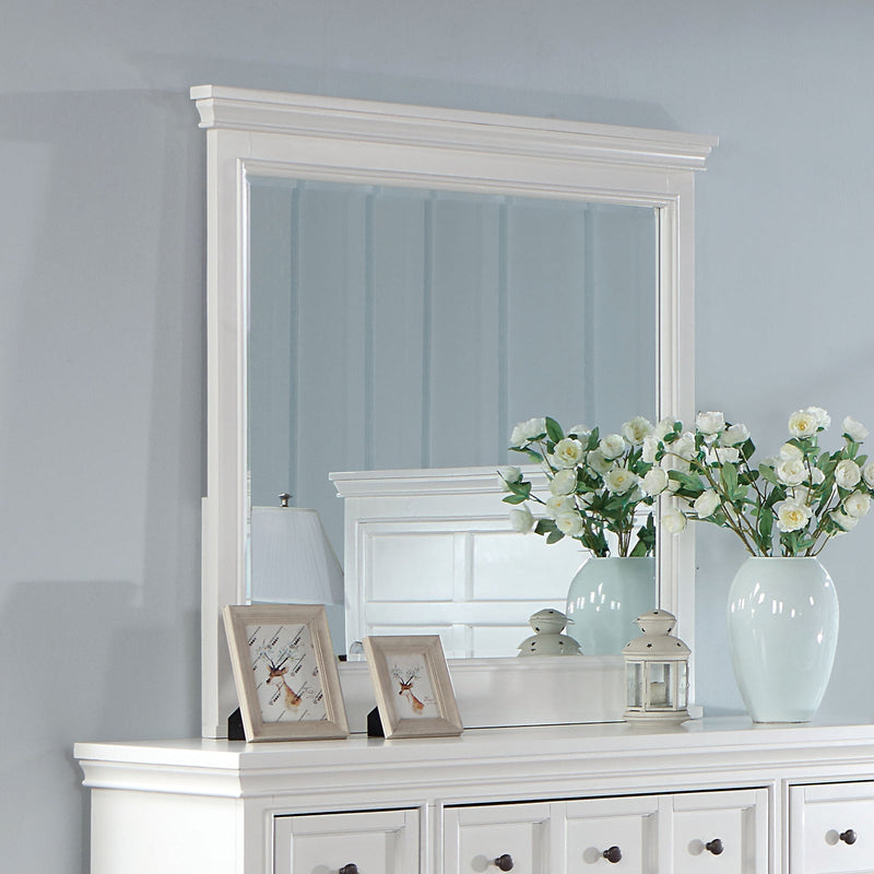 Castile White 5 Pc. Queen Bedroom Set w/ Chest