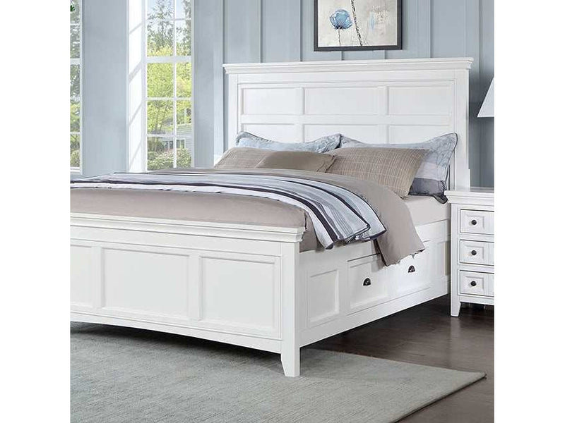 Castile White Full Bed