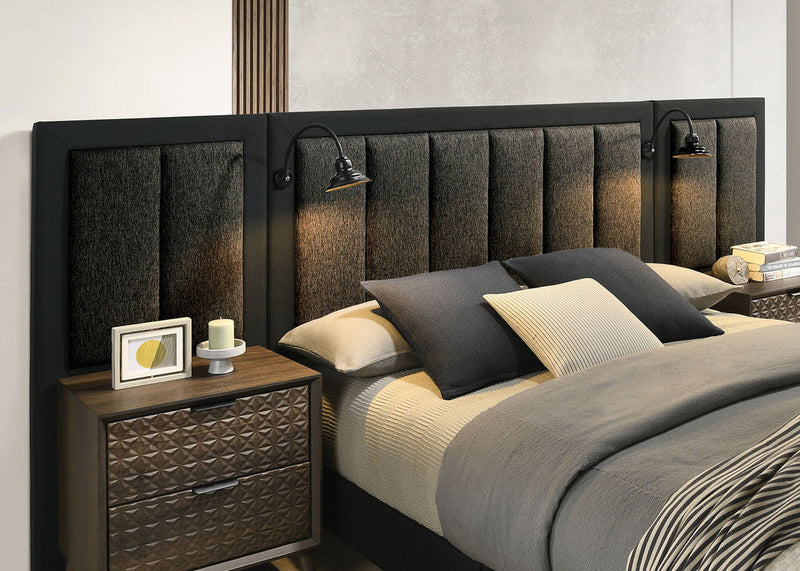 Chalfont Dark Brown 5 Pc. Queen Bedroom Set w/ Chest and WP