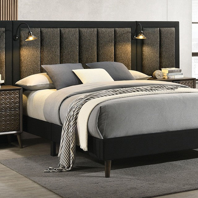 Chalfont Dark Brown Queen 5 Piece Bedroom Set w/2 Nightstands