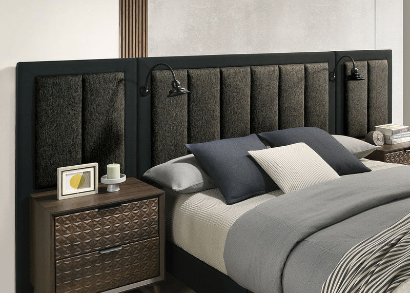 Chalfont Dark Brown Queen Wall Panel (2/CTN)
