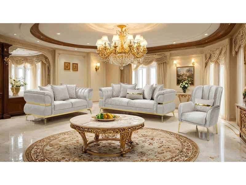 Charlevoix Beige/Gold Sofa