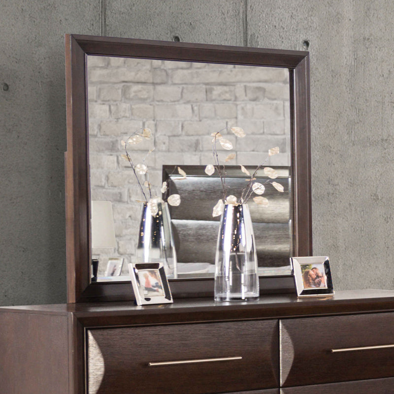 Chemnitz Espresso Queen 5 Piece Bedroom Set w/2 Nightstands