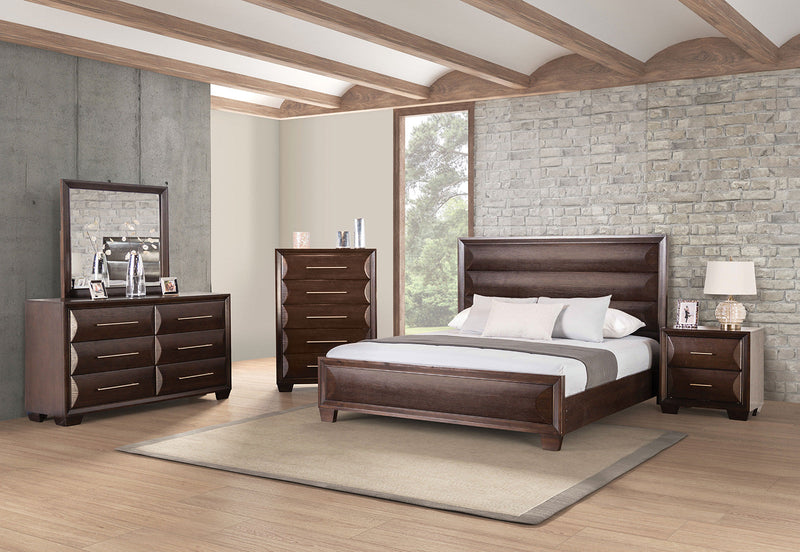 Chemnitz Espresso Queen Bed