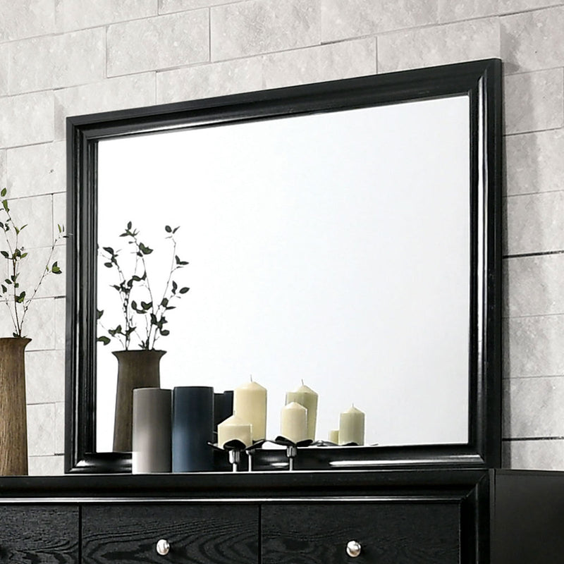 Chrissy Black 5 Pc. Queen Bedroom Set w/ Nightstand