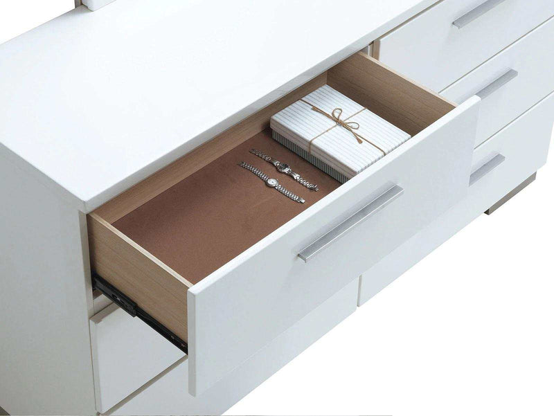 Christie White High Gloss Lacquer Dresser