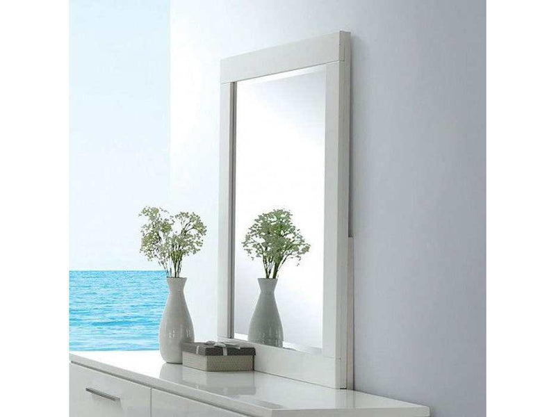 Christie White High Gloss Lacquer Mirror