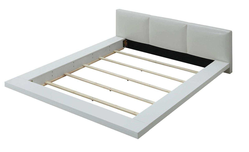Christie White High Gloss Lacquer Queen Bed