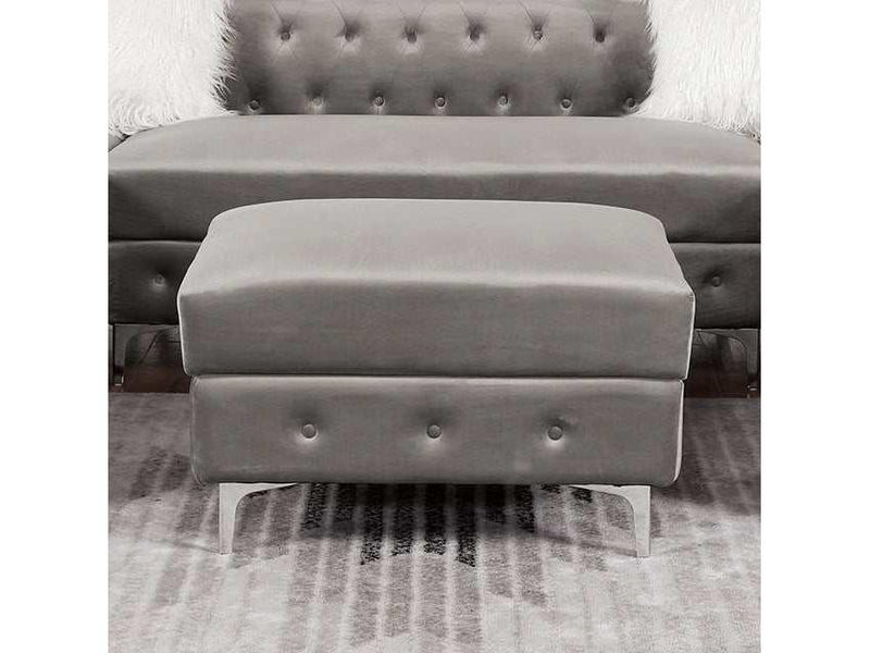 Ciabattoni Gray Ottoman