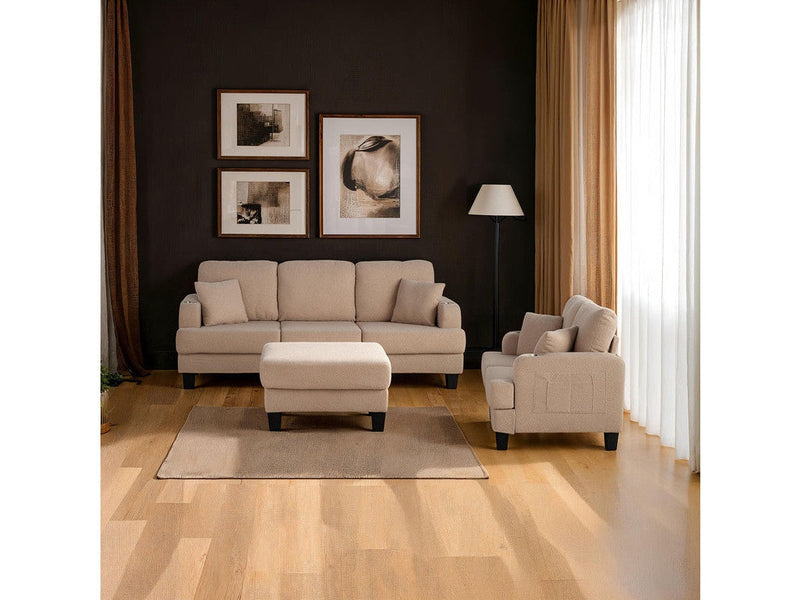 Cinderford Beige Loveseat