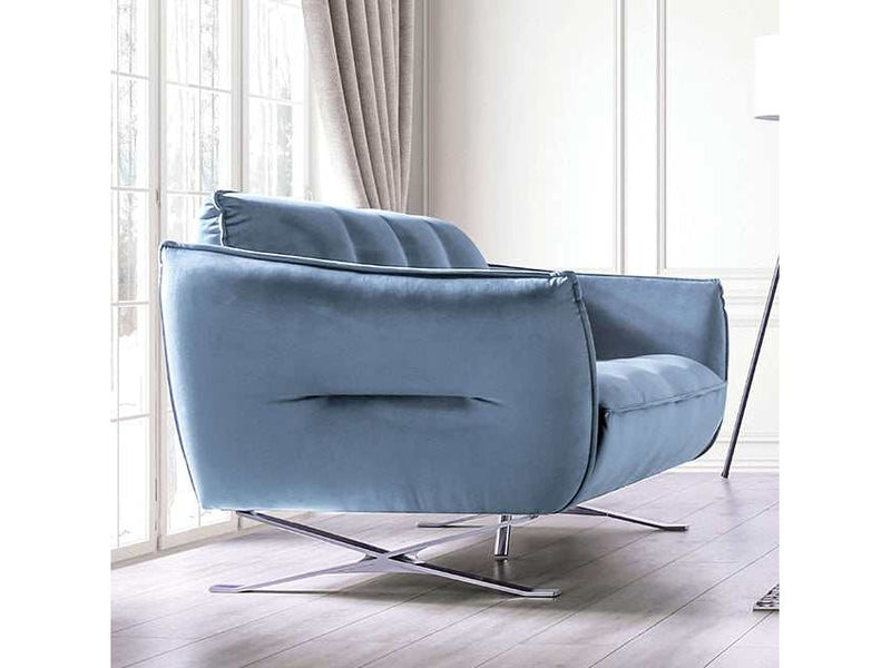 Civellutino Light Blue Loveseat