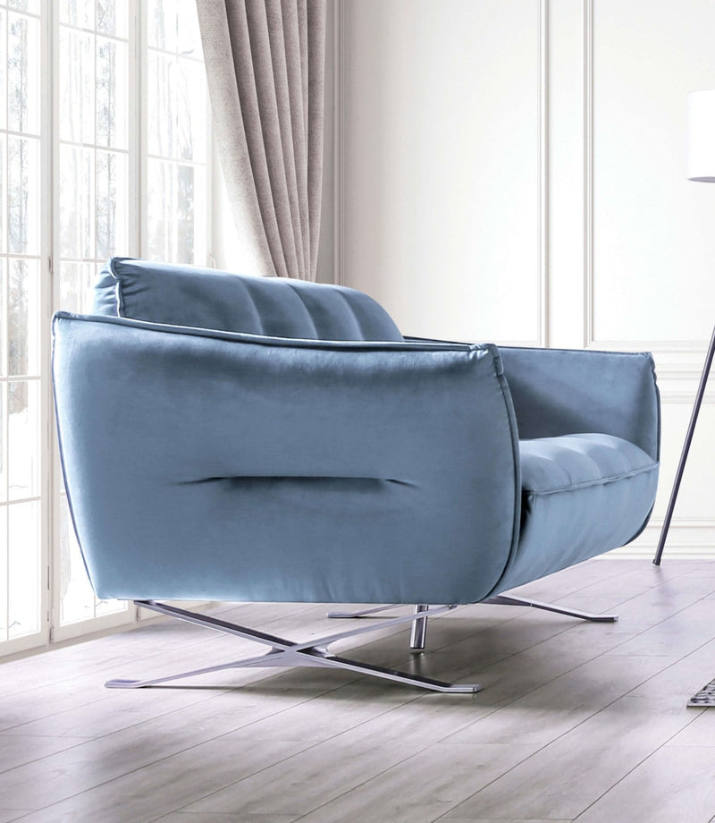 Civellutino Light Blue Sofa & Loveseat