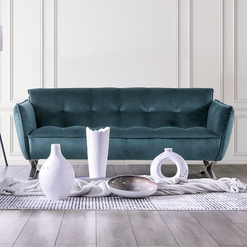 Civellutino Teal Upholstery Living Room Set