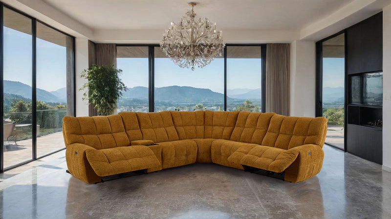 Clemens Butterscotch Power Sectional