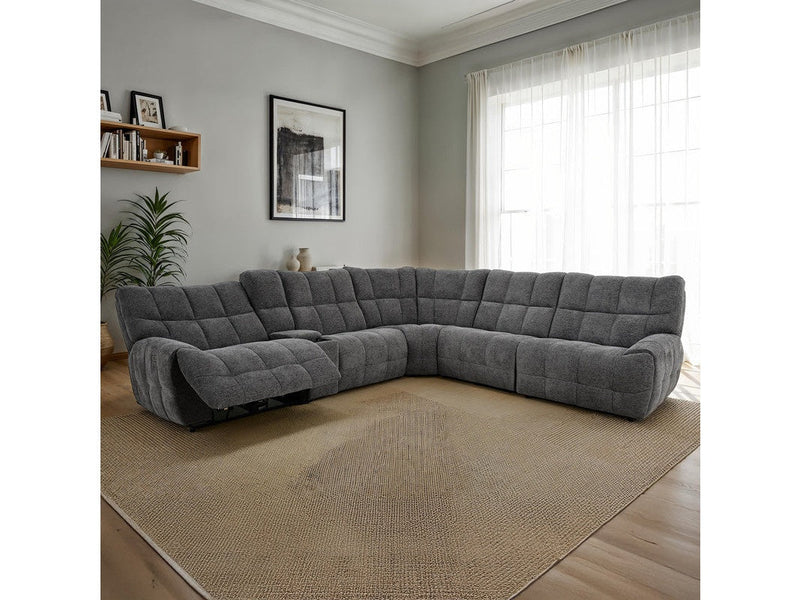 Clemens Dark Gray Power Sectional