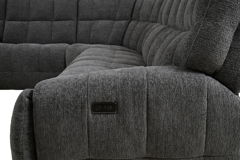 Clemens Dark Gray Power Sectional