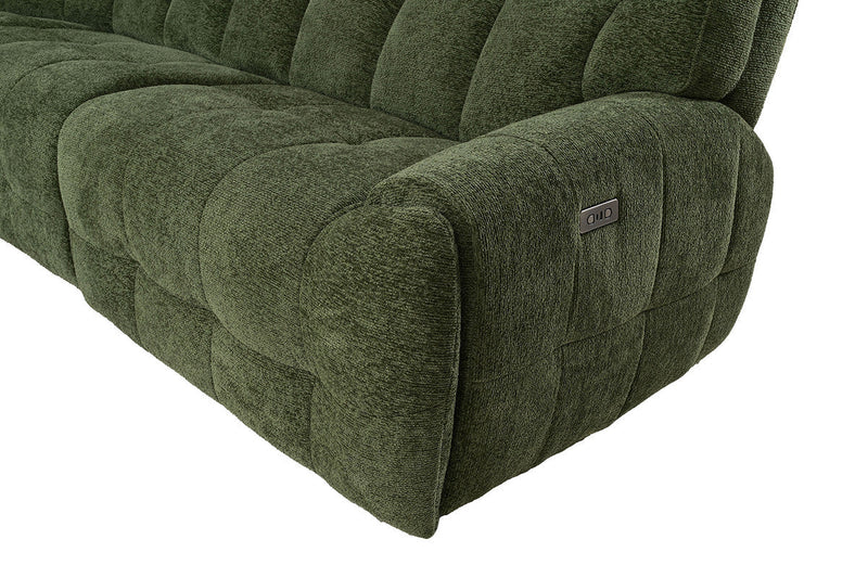 Clemens Jade Green Power Sectional