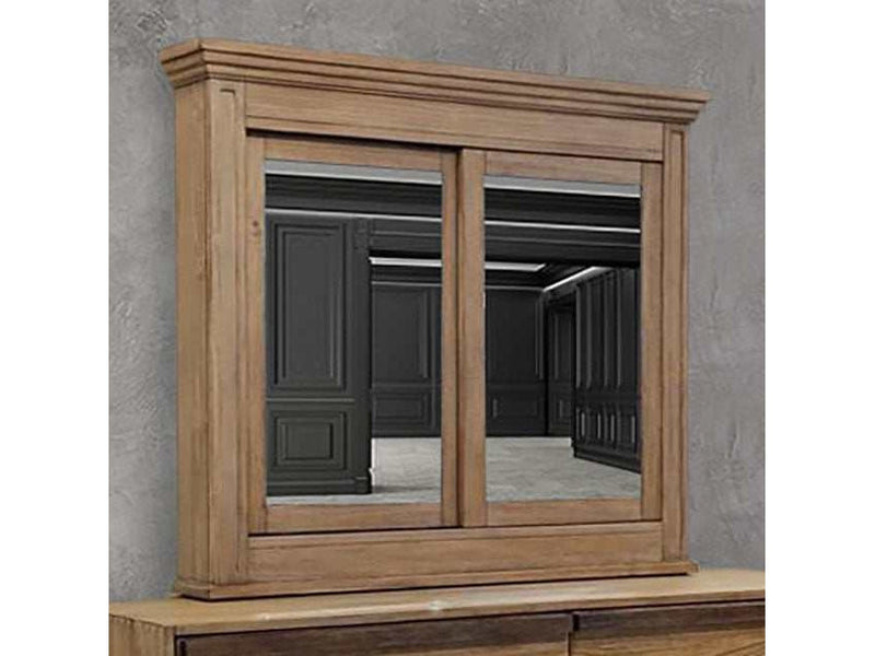 Coimbra Rustic Natural Tone Cabinet Mirror