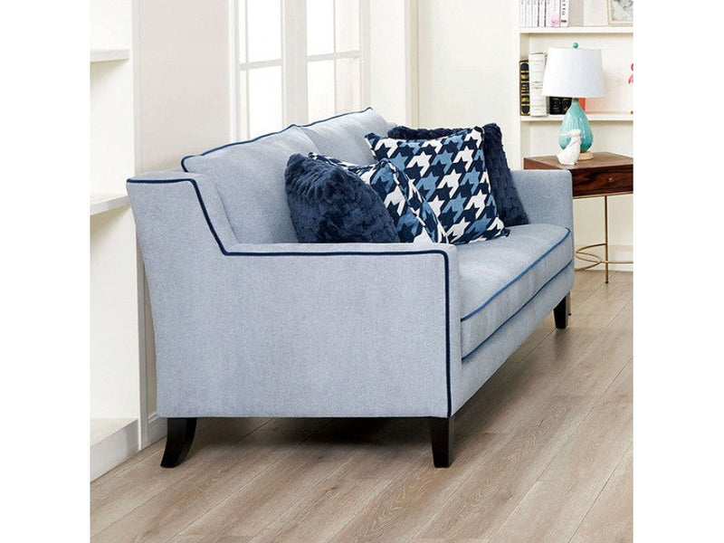 Colindale Gray/Blue Loveseat