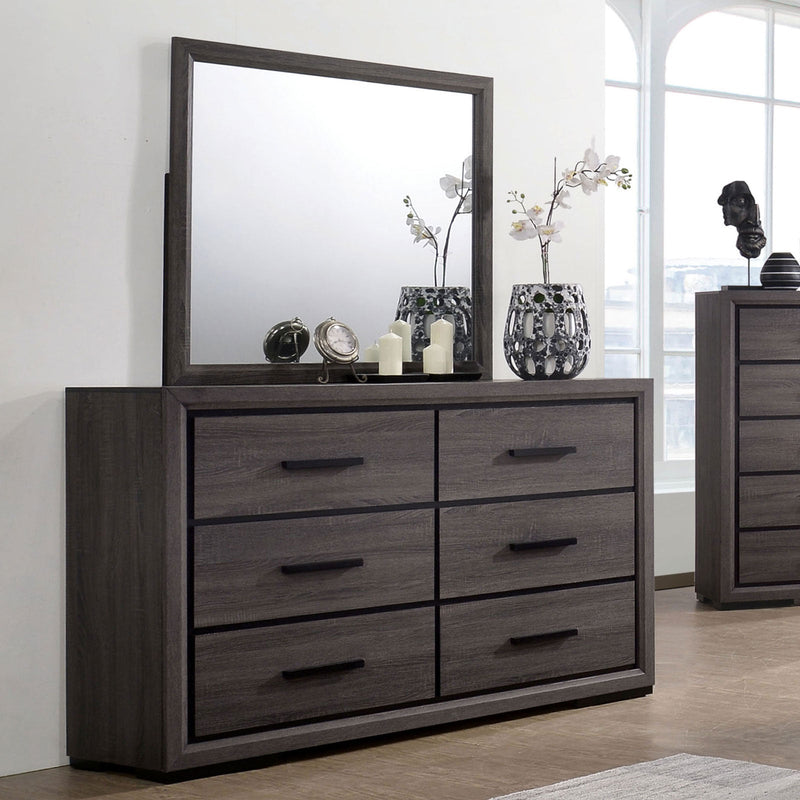 Conwy Gray 5 Pc. Queen Bedroom Set w/ 2NS