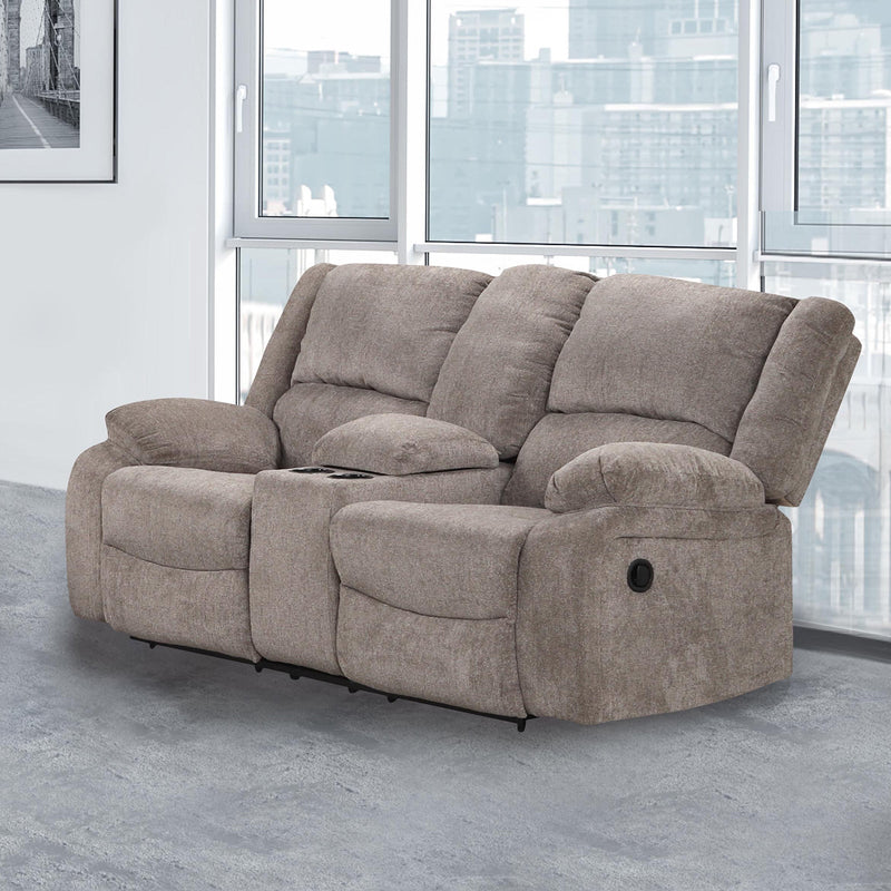Cosimo Mocha 2 Piece Reclining Living Room Set