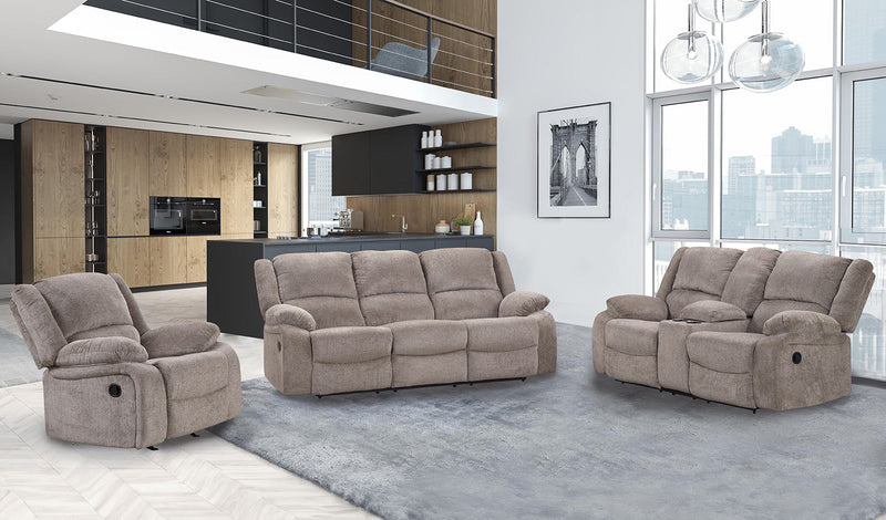 Cosimo Mocha Reclining Loveseat