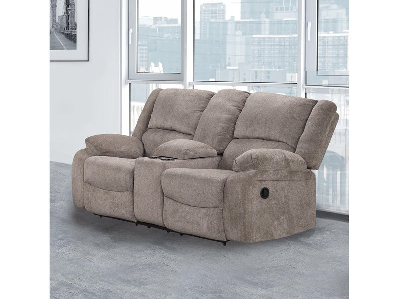 Cosimo Mocha Reclining Loveseat